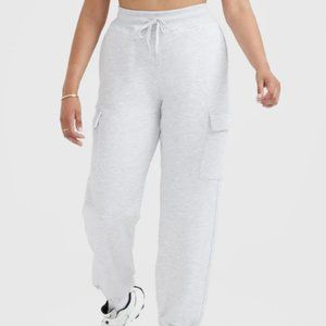ONER ACTIVE Lightweight Cargo Joggers [SIZE S] in Light Grey Marl